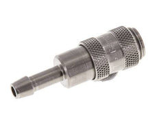 Stainless steel DN 2.7 (Micro) Air Coupling Socket 4 mm Hose Pillar