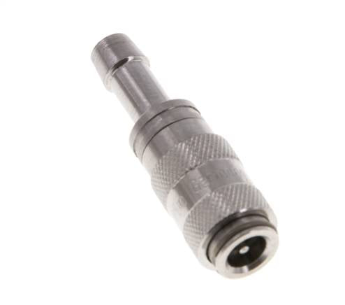 Stainless Steel 316L DN 2.7 (Micro) Air Coupling Socket 4 mm Hose Pillar