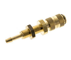 Brass DN 2.7 (Micro) Air Coupling Socket 3 mm Hose Pillar Bulkhead