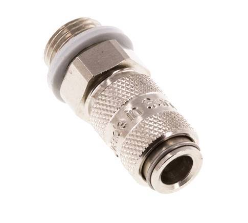 Nickel-plated Brass DN 2.7 (Micro) Air Coupling Socket G 1/8 inch Male