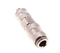 Stainless steel DN 2.7 (Micro) Air Coupling Socket 4x6 mm Union Nut