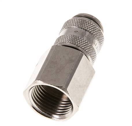 Nickel-plated Brass DN 5 Air Coupling Socket G 3/8 inch Female