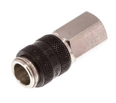 Nickel-plated Brass DN 5 Black Air Coupling Socket G 1/8 inch Female