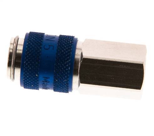 Nickel-plated Brass DN 5 Blue Air Coupling Socket G 1/8 inch Female
