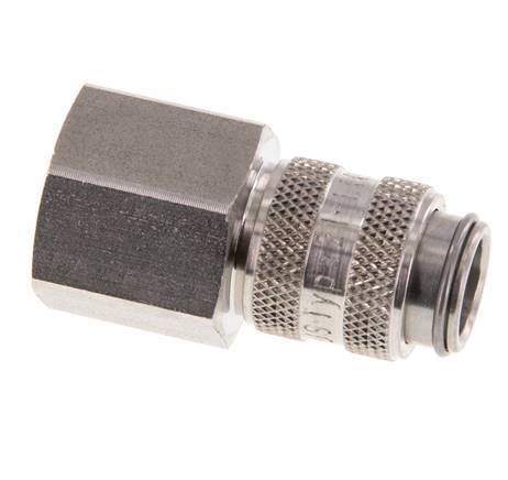 Stainless Steel 316L DN 5 Air Coupling Socket G 3/8 inch Female