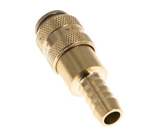 Brass DN 5 Air Coupling Socket 8 mm Hose Pillar