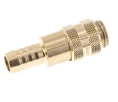 Brass DN 5 Air Coupling Socket 9 mm Hose Pillar