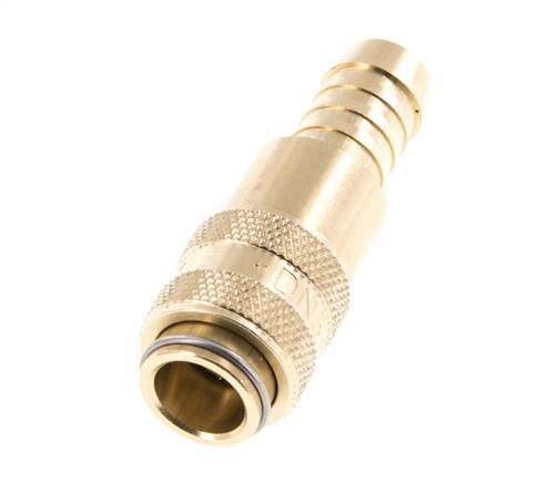 Brass DN 5 Air Coupling Socket 9 mm Hose Pillar