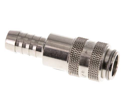 Nickel-plated Brass DN 5 Air Coupling Socket 8 mm Hose Pillar