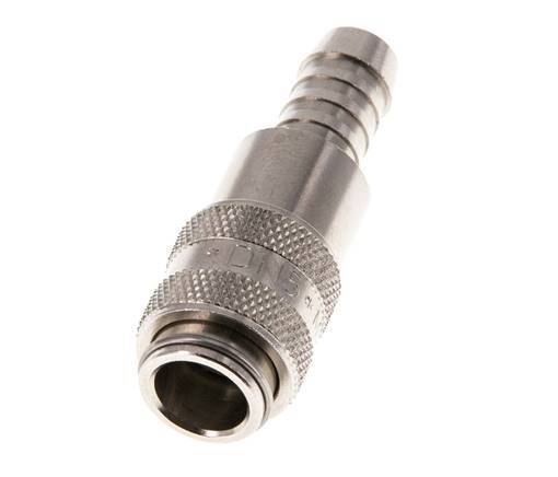 Nickel-plated Brass DN 5 Air Coupling Socket 8 mm Hose Pillar