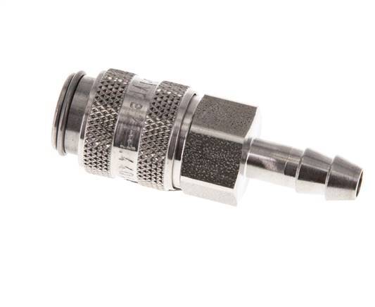 Stainless Steel 316L DN 5 Air Coupling Socket 6 mm Hose Pillar