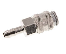 Hardened steel DN 5 Air Coupling Socket 6 mm Hose Pillar