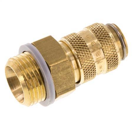 Brass DN 5 Air Coupling Socket G 3/8 inch Male
