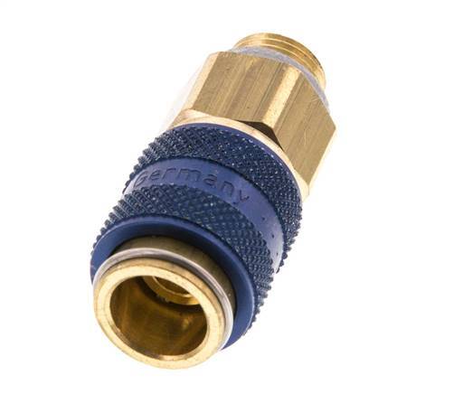 Brass DN 5 Blue Air Coupling Socket G 1/8 inch Male