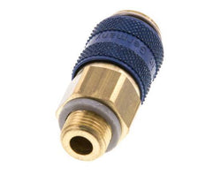 Brass DN 5 Blue Air Coupling Socket G 1/8 inch Male