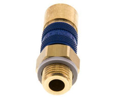 Brass DN 5 Blue-Coded Air Coupling Socket G 1/4 inch Male