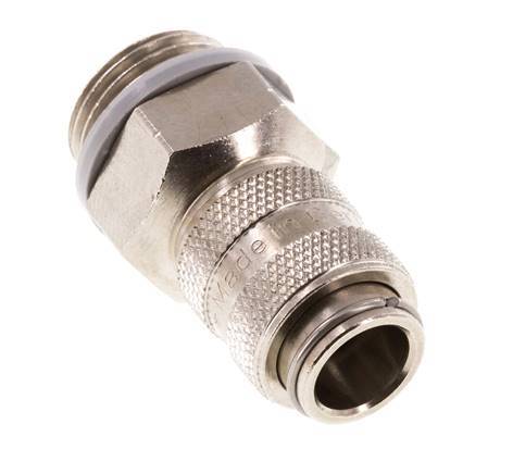 Nickel-plated Brass DN 5 Air Coupling Socket G 3/8 inch Male