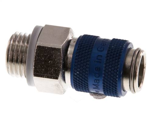 Nickel-plated Brass DN 5 Blue Air Coupling Socket G 1/4 inch Male