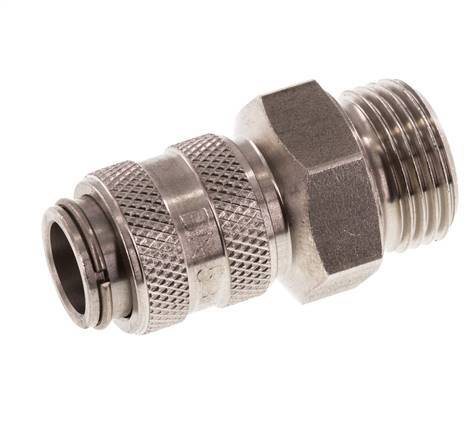 Stainless steel DN 5 Air Coupling Socket G 3/8 inch Male