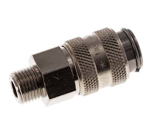 Hardened steel DN 5 Air Coupling Socket G 1/8 inch Male