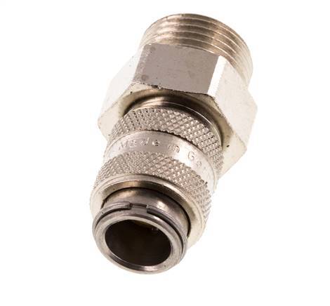 Hardened steel DN 5 Air Coupling Socket G 3/8 inch Male