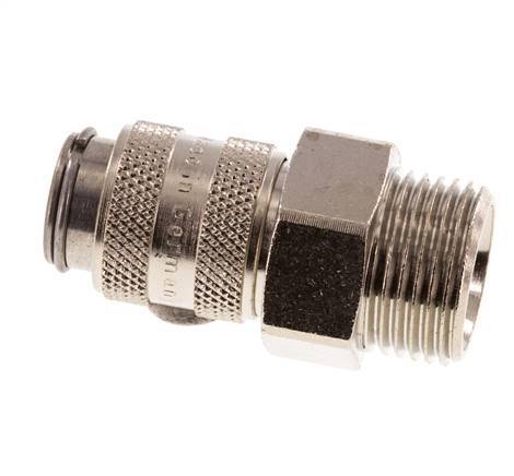 Hardened steel DN 5 Air Coupling Socket G 3/8 inch Male