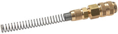 Brass DN 5 Black Air Coupling Socket 6x8 mm Union Nut Bend-Protect Rotatable