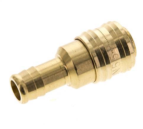 Brass DN 5.5 (Orion) Air Coupling Socket 13 mm Hose Pillar