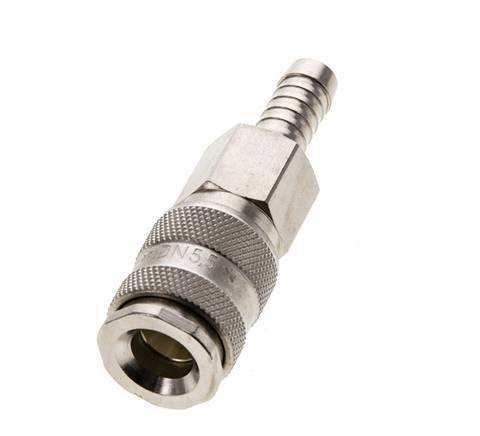 Nickel-plated Brass DN 5.5 (Orion) Air Coupling Socket 9 mm Hose Pillar