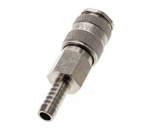 Nickel-plated Brass DN 5.5 (Orion) Air Coupling Socket 9 mm Hose Pillar