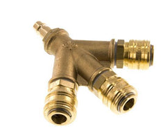 Brass DN 7.2 (Euro) Air Coupling 3-way 038