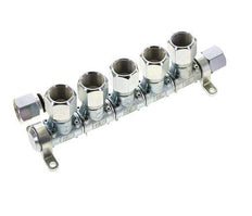 Steel DN 7.2 (Euro) Air Coupling Socket G 1/2 inch Female 5-way