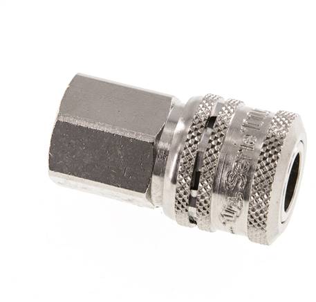 Steel DN 7.2 (Euro) Safety Air Coupling Socket G 1/4 inch Female