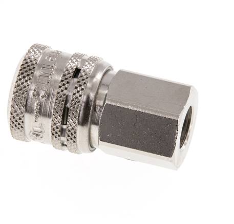 Steel DN 7.2 (Euro) Safety Air Coupling Socket G 1/4 inch Female