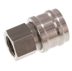 Stainless steel DN 7.2 (Euro) Air Coupling Socket G 3/8 inch Female Double Shut-Off