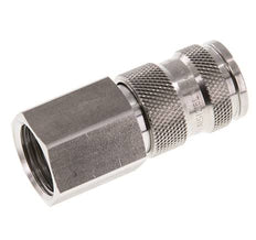 Stainless Steel 316L DN 7.8 Air Coupling Socket G 1/2 inch Female Double Shut-Off