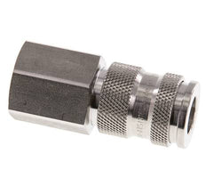 Stainless Steel 316L DN 7.8 Air Coupling Socket G 1/2 inch Female Double Shut-Off