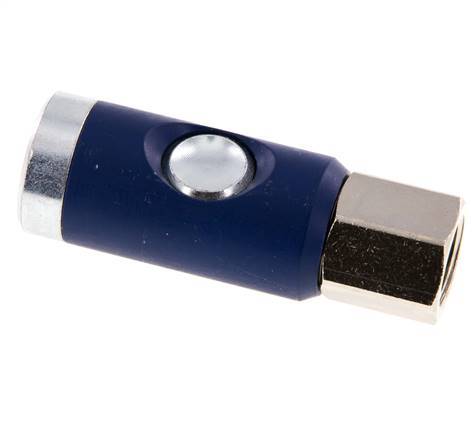 Hardened steel DN 7.4 Safety Air Coupling Socket with Push Button G 3/8 inch Female