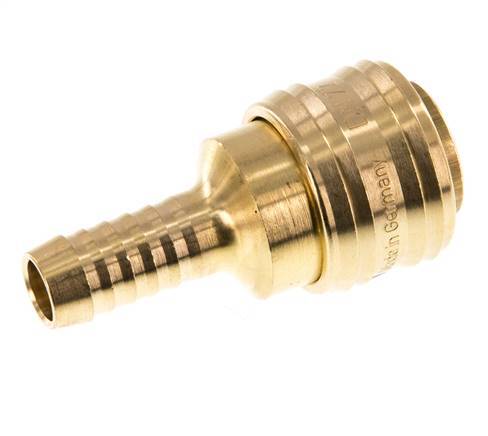 Brass DN 7.2 (Euro) Air Coupling Socket 10 mm Hose Pillar