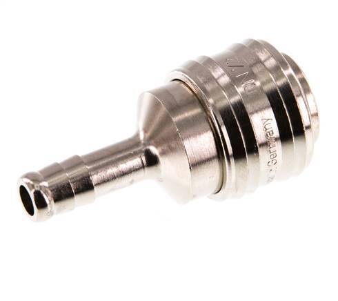 Nickel-plated Brass DN 7.2 (Euro) Air Coupling Socket 8 mm Hose Pillar