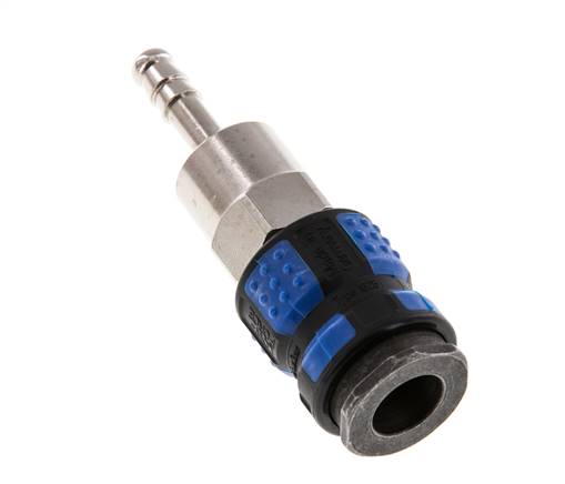 Nickel-plated Brass DN 7.8 Air Coupling Socket 6 mm Hose Pillar