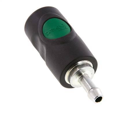 Composite material DN 7.4 Safety Air Coupling Socket with Push Button 8 mm Hose Pillar