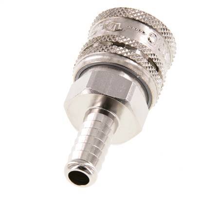 Steel DN 7.2 (Euro) Safety Air Coupling Socket 9 mm Hose Pillar