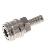 Stainless steel DN 7.2 (Euro) Air Coupling Socket 10 mm Hose Pillar Double Shut-Off