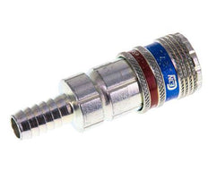 Steel/brass DN 7.6 (7.2 Euro) Safety Air Coupling Socket 10 mm Hose Pillar
