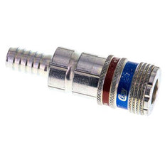 Steel/brass DN 7.6 (7.2 Euro) Safety Air Coupling Socket 10 mm Hose Pillar