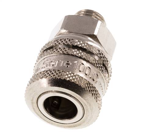 Steel DN 7.2 (Euro) Safety Air Coupling Socket G 1/4 inch Male