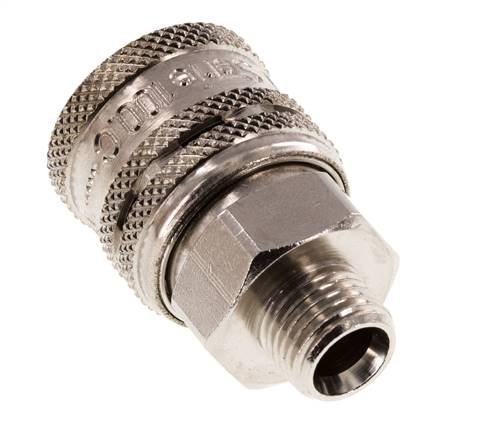 Steel DN 7.2 (Euro) Safety Air Coupling Socket G 1/4 inch Male