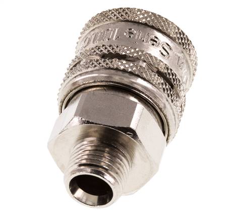 Steel DN 7.2 (Euro) Safety Air Coupling Socket G 1/4 inch Male