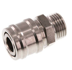 Stainless steel DN 7.2 (Euro) Air Coupling Socket G 1/2 inch Male